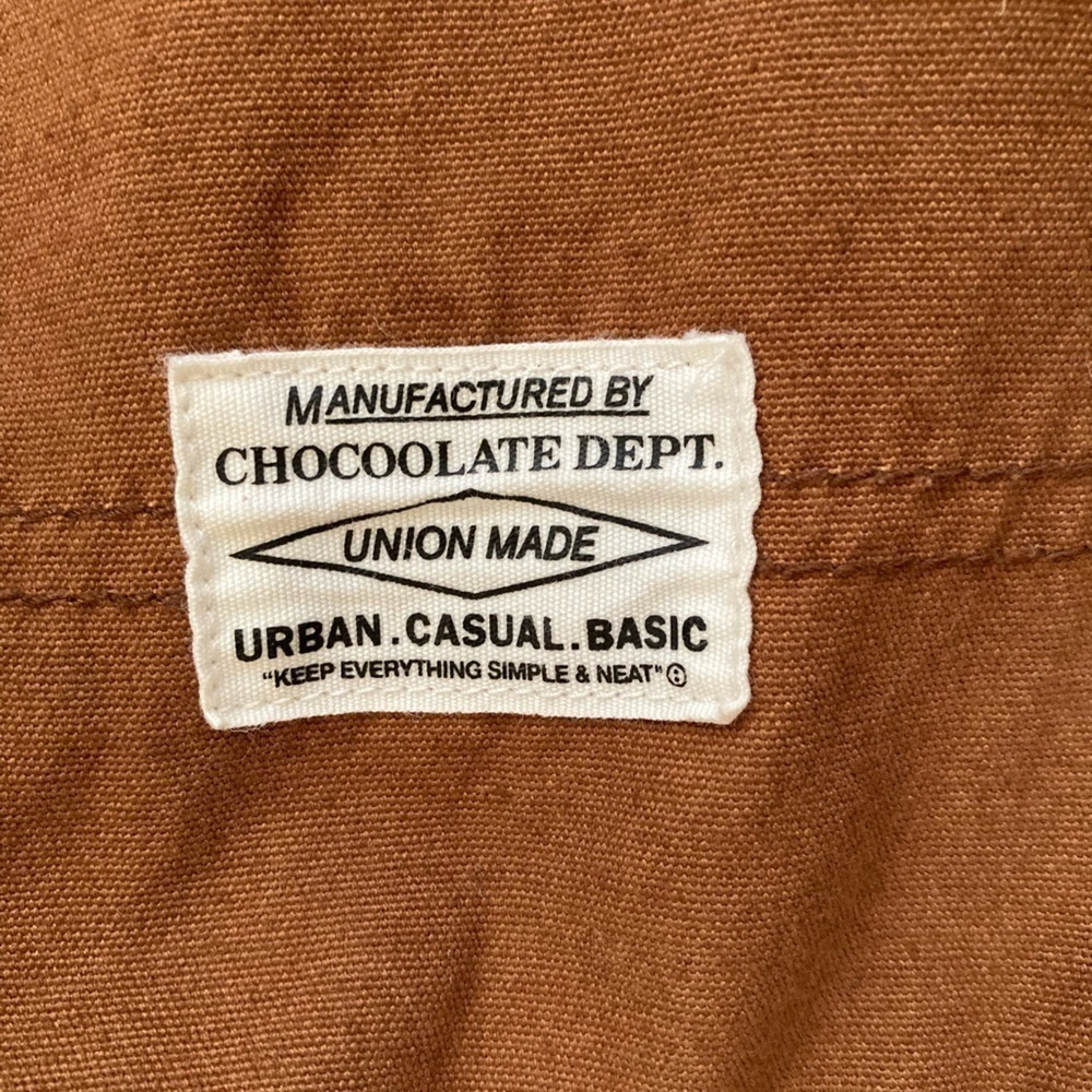 Chocoolate Canvas Painter Utility High Rise Pants in Rust - Picture 3 of 11